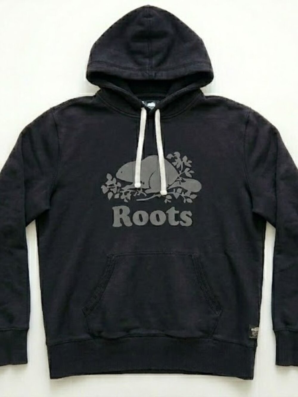 Roots Black Hoodie with Black Reflective Logo